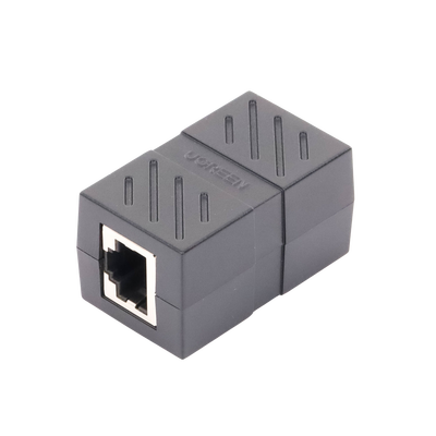 Acoplador Ugrren Extensor de Cable Ethernet RJ45 a RJ45) 1000Mbps Compatibilidad con Cat7 Cat6A Cat6 Cat5e Compatible con POE Ignífugo ABS
