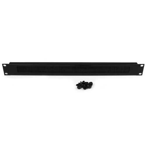 StarTech.com Panel Pasacables con Cepillo para Armario Rack de Servidores 1U - Organizador de Cableado de Peine Accesori