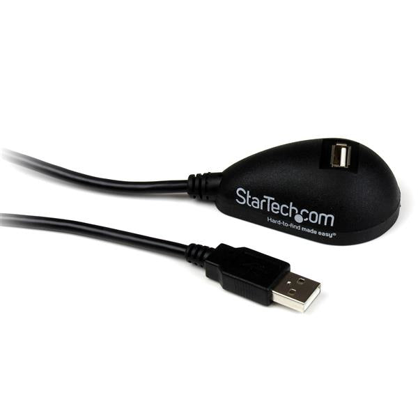 StarTech.com Cable de 1,5m de Extensión Alargador USB 2.0 de Sobremesa - Macho a Hembra USB A Cable USB 2.0 USB A USB A Macho