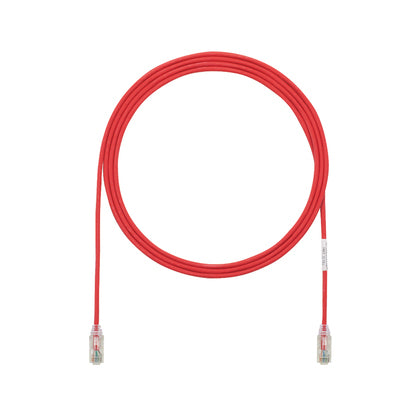 Panduit Cat6, UTP, 7ft cable de red Rojo 2,1 m U/UTP (UTP)