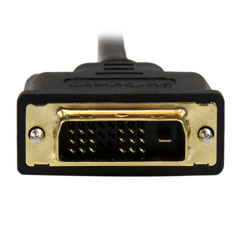 StarTech.com Cable de 1m Mini HDMI a DVI - Cable DVI-D a HDMI (1920x1200p) - Mini HDMI Macho de 19 Pines a DVI-D Macho -