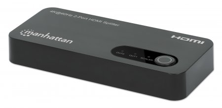 Manhattan Video Splitter HDMI 4K 2 Puertos, Soporta 3840x2160, Plug & Play