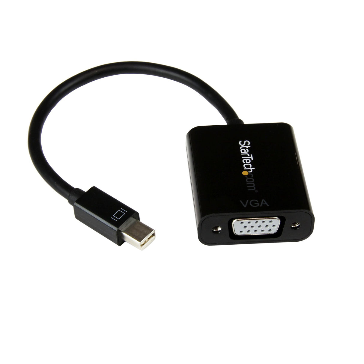 StarTech.com Adaptador Mini DisplayPort a VGA - Convertidor Activo de Mini DP a VGA Vídeo 1080p con Certificación VESA - mDP 1.2 o Thunderbolt 1/2 Mac/PC a Monitor VGA -VGA Negro Cable Derecho Derecho 0,18 m Mini DisplayPort