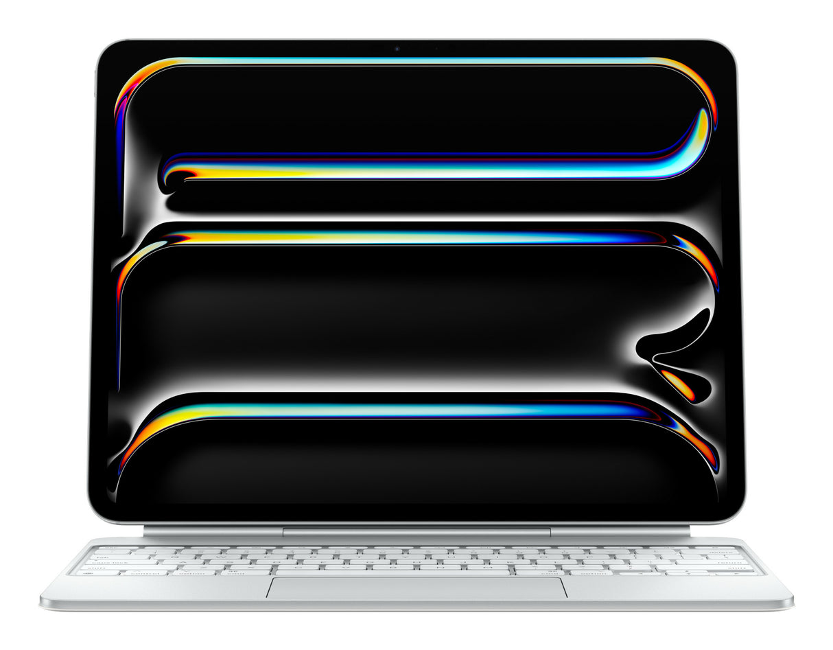 Apple MWR43LL/A teclado para dispositivos móviles QWERTY Inglés de EE.UU. Blanco, Trackpad, Interruptor de llave de tije