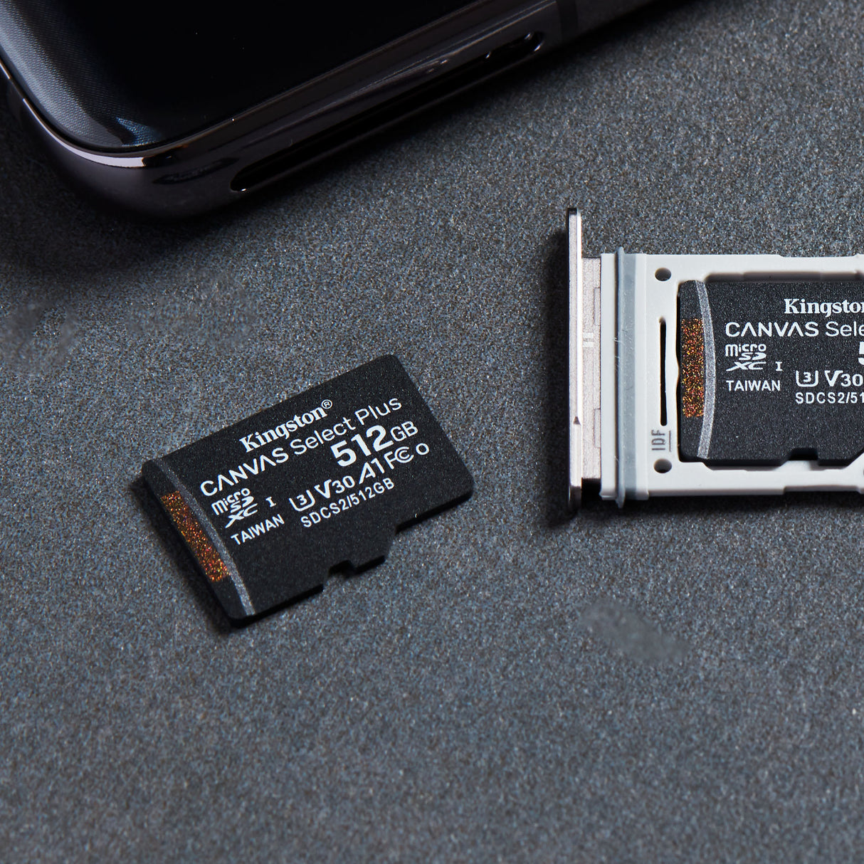 Kingston Technology Tarjeta micSDXC Canvas Select Plus 100R A1 C10 de 512 GB + ADP Memoria Flash 512 GB SDXC 100 MB/s 85 MB/s
