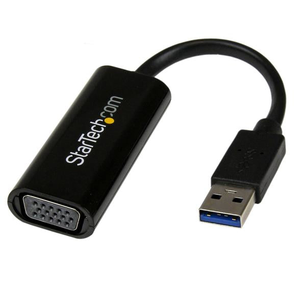 StarTech.com Adaptador Gráfico Conversor USB 3.0 a VGA - Cable Convertidor Compacto de Vídeo - 1920x1200 / 1080p adaptadores gráficos usb USB tipo A Macho 3.2 Gen 1 (3.1 Gen 1) 1