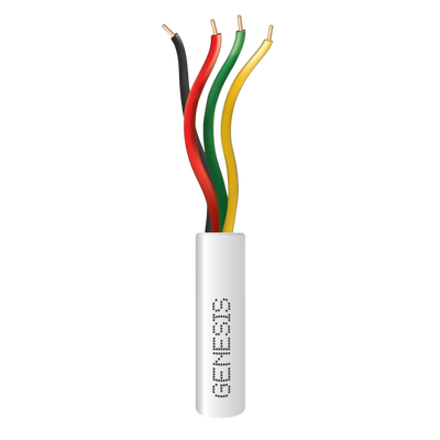 Genesis Cable para Alarma / 4 Conductores / 22 AWG 2103-1101/1000