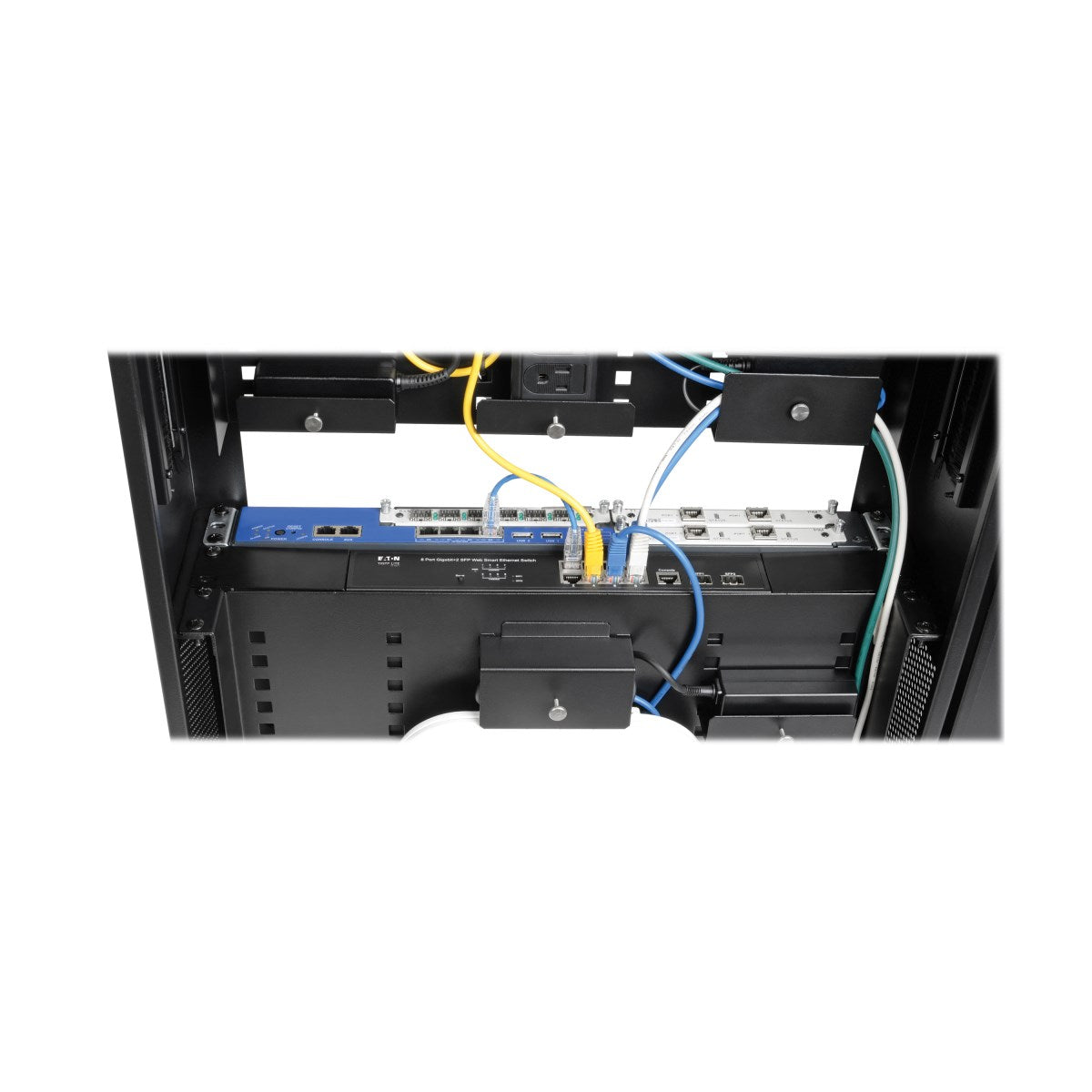 Tripp Lite SRWF6UMOD Gabinete para Cableado Estructurado Smartrack de 3U de Bajo Perfil, de Profundi
