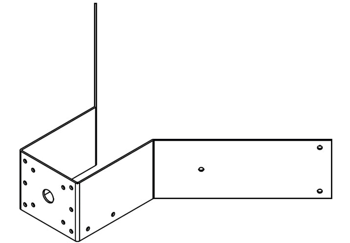 Bosch MIC-CMB-BD kit de montaje Negro Aluminio