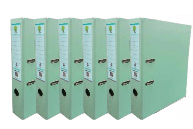 Techmakro KITCARP6VDP carpeta Cartón, Cloruro de polivinilo (PVC) Verde claro Carta, Folder de archivo convencional, 650
