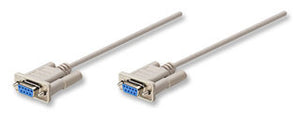 Manhattan DB9 1.8m cable de serie Gris 1,8 m