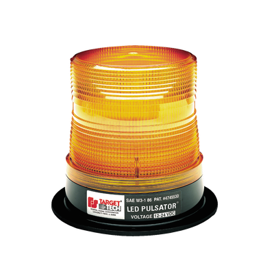 Burbuja PULSATOR LED Clase 2, Color ámbar, Montaje Permanente