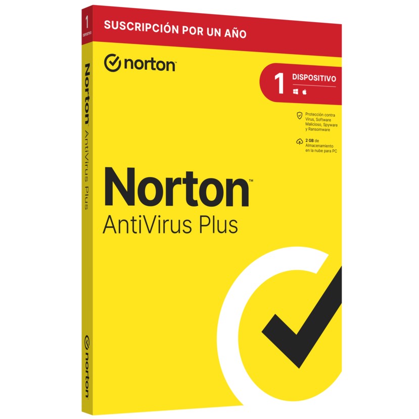 NORTON ANTIVIRUS PLUS 1 Dispositivo 1 Año, Protección contra Amenazas Online