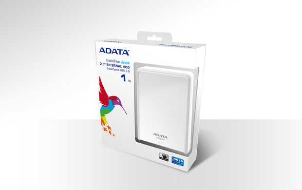 ADATA 1TB HV620 disco duro externo 2.5" USB 3.2 Gen 1 (3.1 Gen 1) Blanco
