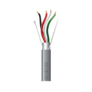 Carrete de 305 Metros (1000 Pies) / Cable 4 x 18 AWG / Color Gris / Blindado / Riser / Aplicaciones de Audio Control de Acceso y Automatización
