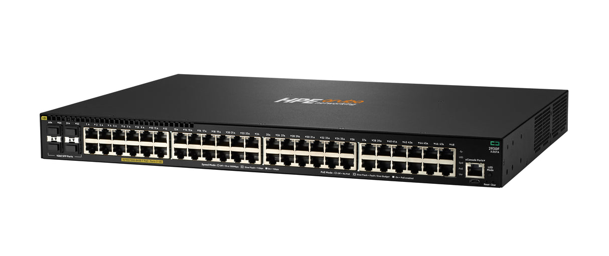 HPE Aruba Networking 2930F 48G PoE+ 4SFP 740W Switch Dispositivo de redes Gestionado L3 Si