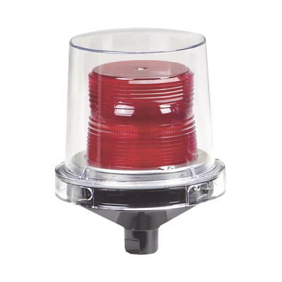 Luces estroboscópicas para lugares peligrosos Electraray® , Homologado UL y cUL para Clase I, División 2, Grupos A, B, C y D; Clase II, División 2, Grupos F y G; Clase III , 12-24 VCD, color Rojo, parpadeo predeterminado