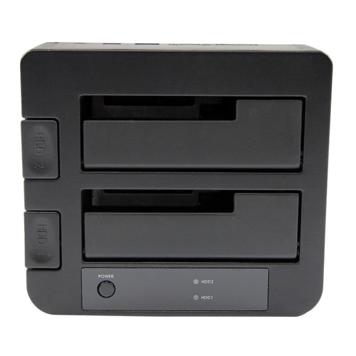 StarTech.com Docking Station eSATA USB 3.0 con UASP de 2 Bahías para Disco Duro o SSD SATA de 2,5 o 3,5 Pulgadas Bases d