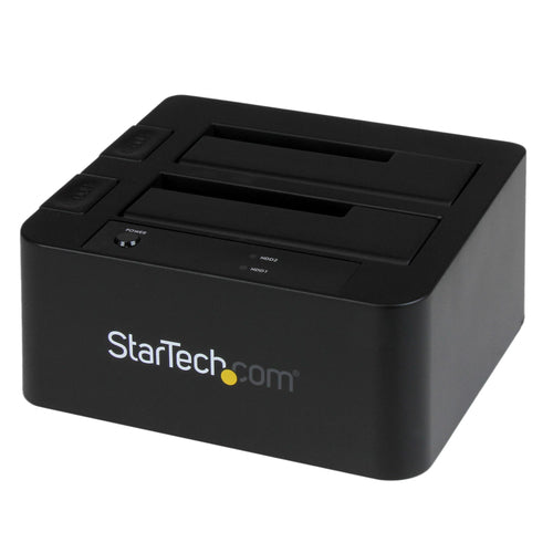 StarTech.com Docking Station eSATA USB 3.0 con UASP de 2 Bahías para Disco Duro o SSD SATA de 2,5 o 3,5 Pulgadas Bases d