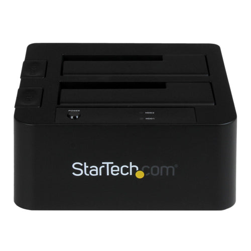 StarTech.com Docking Station eSATA USB 3.0 con UASP de 2 Bahías para Disco Duro o SSD SATA de 2,5 o 3,5 Pulgadas Bases d