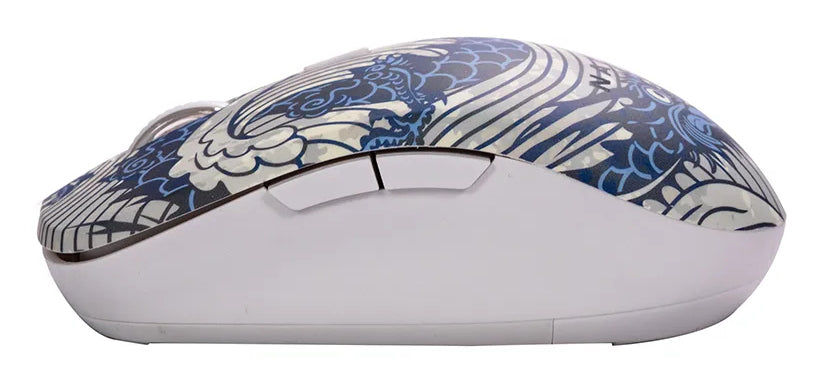 Naceb Technology Na-0138 ratón Ambidiestro RF inalámbrico 1600 DPI, Azul, Blanco