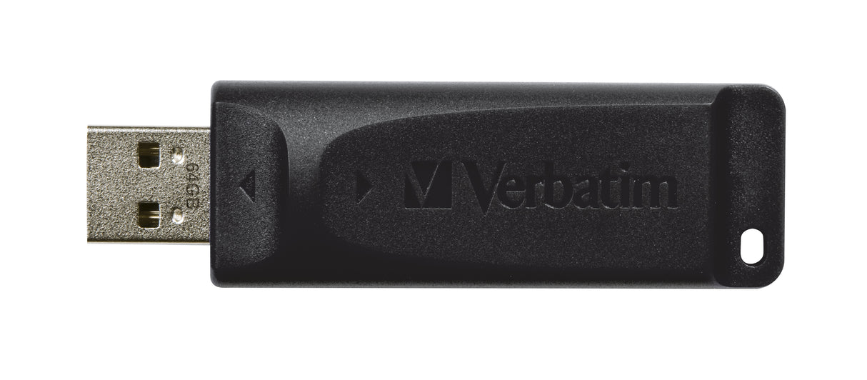 Verbatim Slider - Unidad USB de 64 GB - Negro