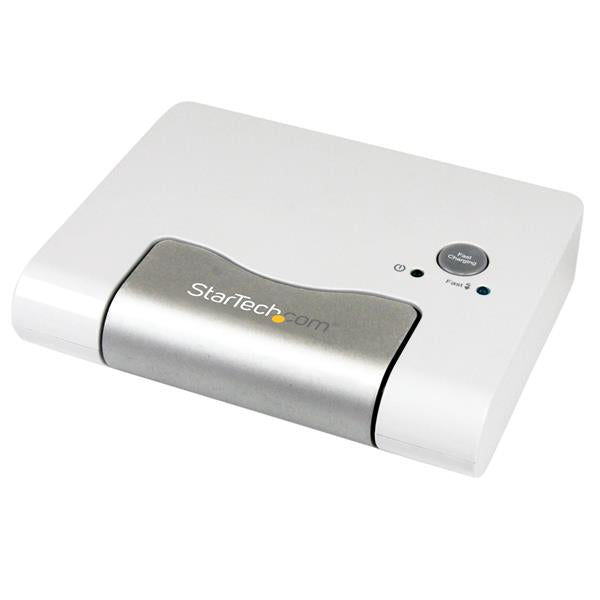 StarTech.com Concentrador USB 3.0 de 3 Puertos - Hub con Puerto de Carga Rápida (2,1A) y Base para Portátiles y Tablets