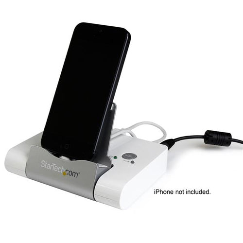 StarTech.com Concentrador USB 3.0 de 3 Puertos - Hub con Puerto de Carga Rápida (2,1A) y Base para Portátiles y Tablets