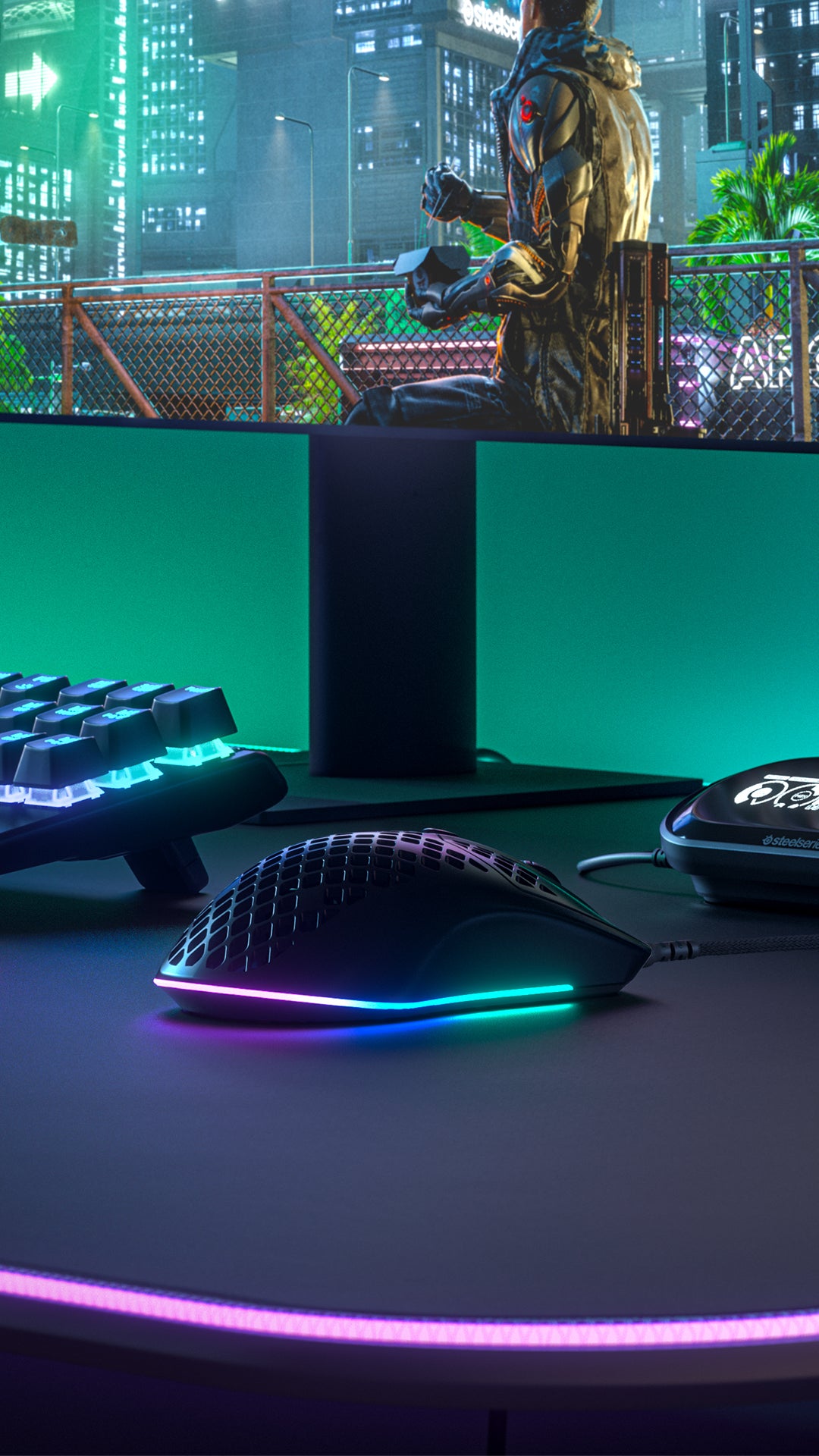 Steelseries Aerox 3 ratón Juego mano derecha USB Tipo C Óptico 8500 DPI