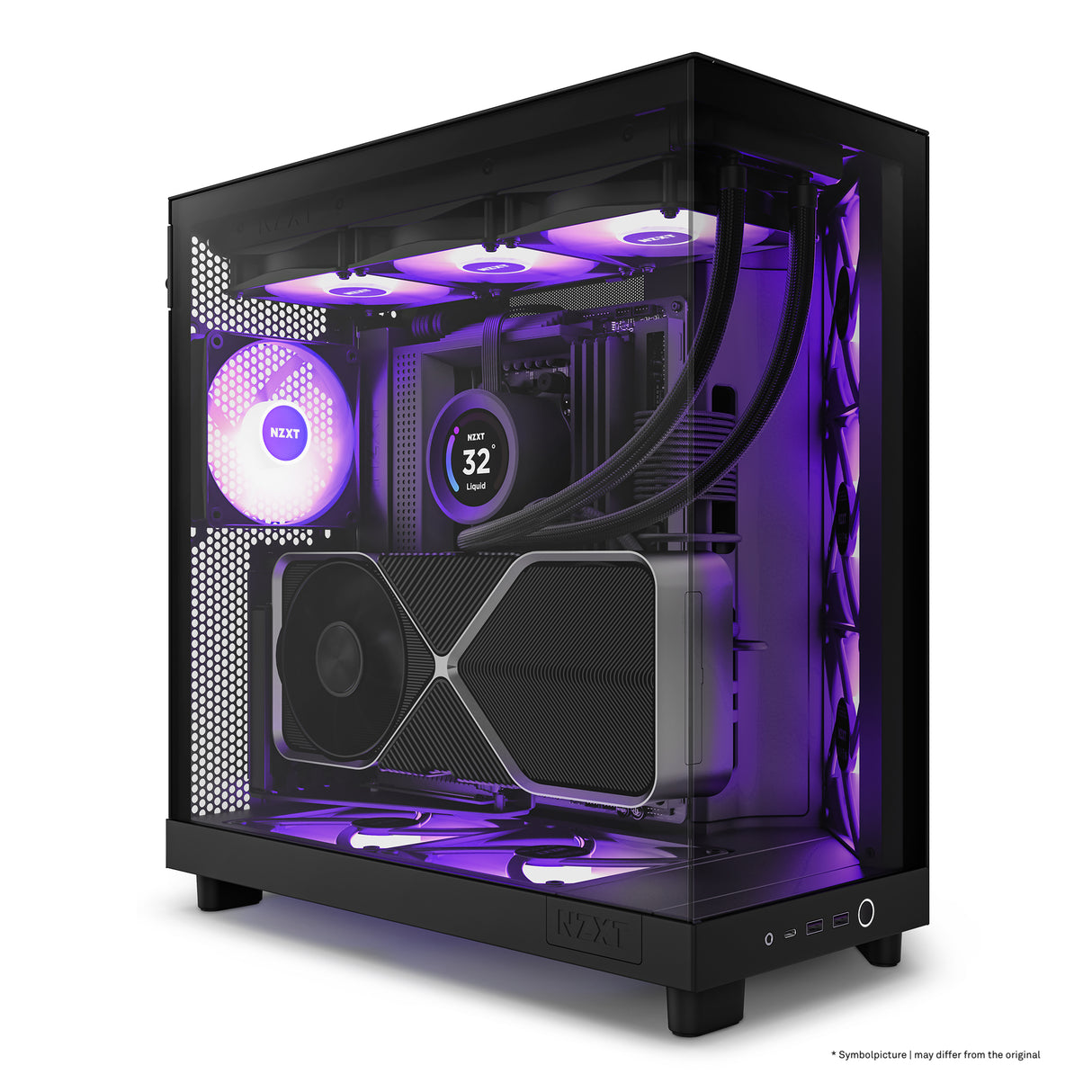 NZXT H6 Flow Midi Tower Blanco, ATX, Micro ATX, Mini-ITX, CC-H61FW-01 | Gabinetes de computadora