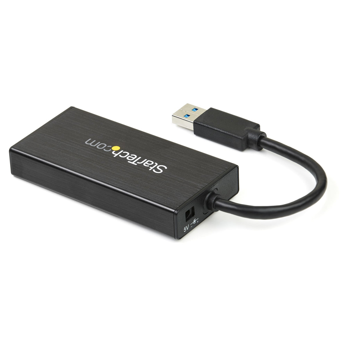 StarTech.com Hub USB 3.0 de Aluminio con Cable - 5Gbps - Concentrador de 3 Puertos USB con Adaptador de Red Ethernet Gigabit tarjetas de red Alámbrico USB Ethernet 1