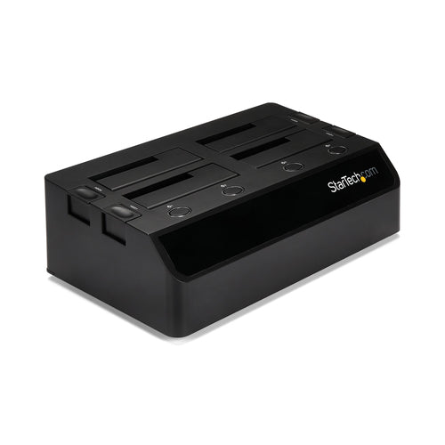 StarTech.com Base de Acoplamiento USB 3.0 de 4 Bahías SATA - Docking Station USB de Discos Duros o SSD SATA III de 2,5/3
