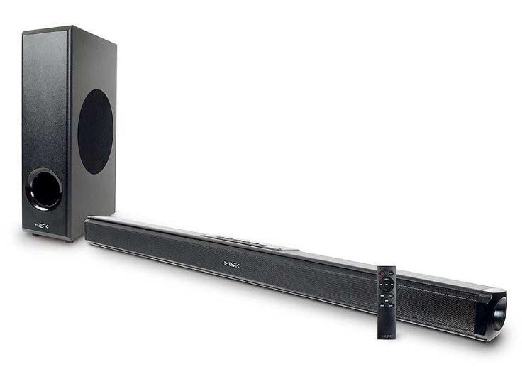 Misik MSB500 altavoz para barra de sonido Negro 2.1 canales 120 W, 12000 W, Separar, Inalámbrico
