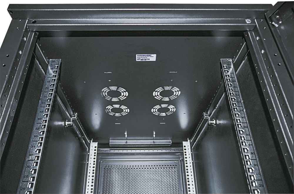 Intellinet Armoire serveur autoportante 19", 42U, 800 × 1000 mm (largeur x profondeur), noire, en kit, charge max.
