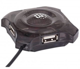 Manhattan Mini Hub USB hubs de interfaz USB 2.0 4 4 12 Mbit/s