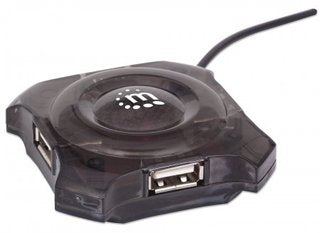 Manhattan Mini Hub USB hubs de interfaz USB 2.0 4 4 12 Mbit/s