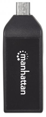 Manhattan Lector OTG de tarjetas con puerto USB 2.0. imPORT Link lector de tarjetas 480 Mbit/s Negro ABS sintéticos Si