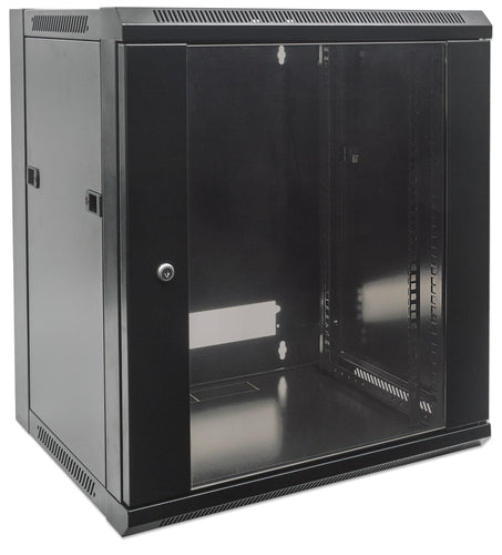 Intellinet Armoire réseau murale 19" (standard), 12U, profondeur 600 mm, noire, en kit, charge max. 60 kg, utilisab