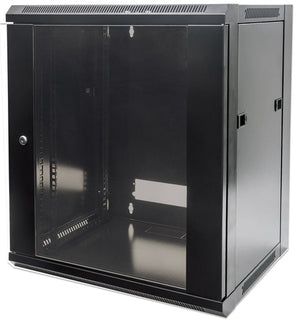 Intellinet Armoire réseau murale 19" (standard), 12U, profondeur 600 mm, noire, en kit, charge max. 60 kg, utilisab