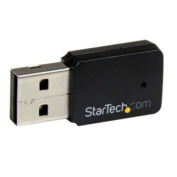 StarTech.com Mini Adaptador de Red USB 2.0 Inalámbrico Wireless-AC de Banda Doble AC600 - Wifi 802.11ac 1T1R tarjetas de red Inalámbrico USB WLAN 1