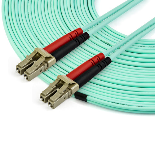 StarTech.com Cable de 1m de Fibra Óptica Multimodo LC/UPC a LC/UPC OM4 - 50/125µm - Fibra LOMMF/VCSEL - Redes de 100G -