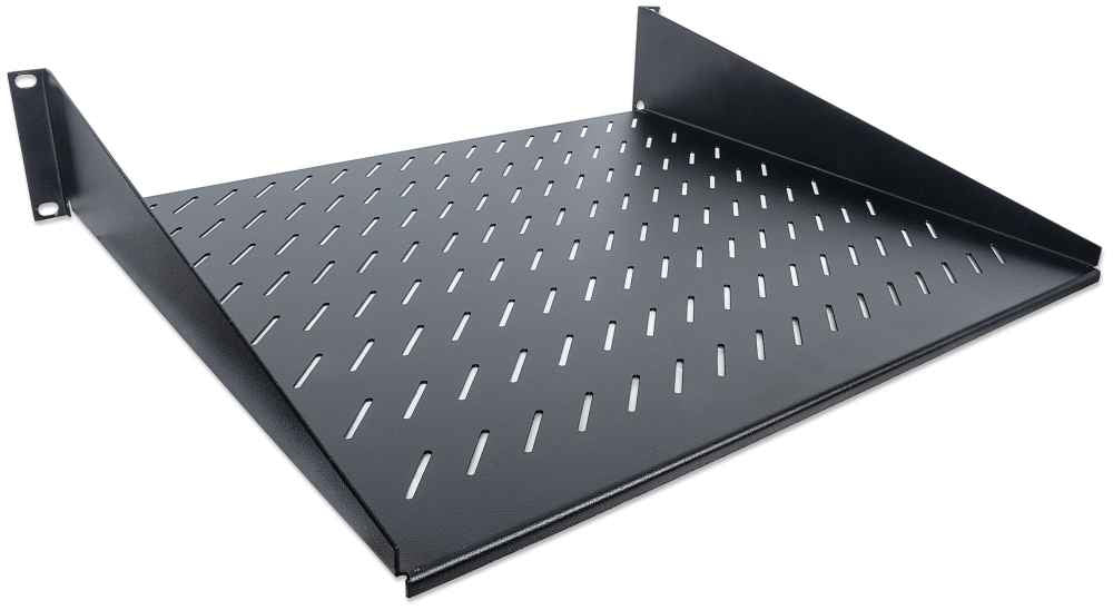 CHAROLA INT P/ GABINETE 2U 40CM DE PROF SOPORTA 25KG CON ORIFICIOS