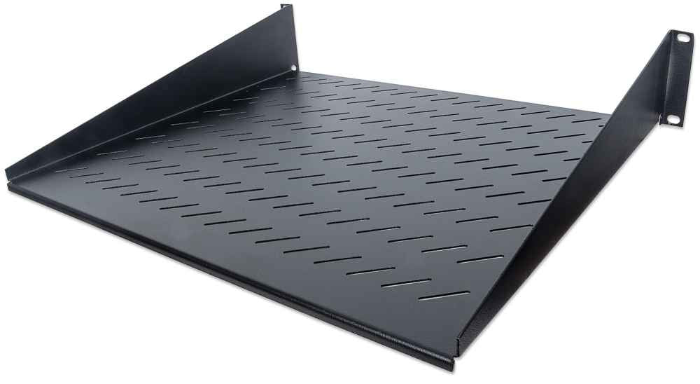 CHAROLA INT P/ GABINETE 2U 40CM DE PROF SOPORTA 25KG CON ORIFICIOS