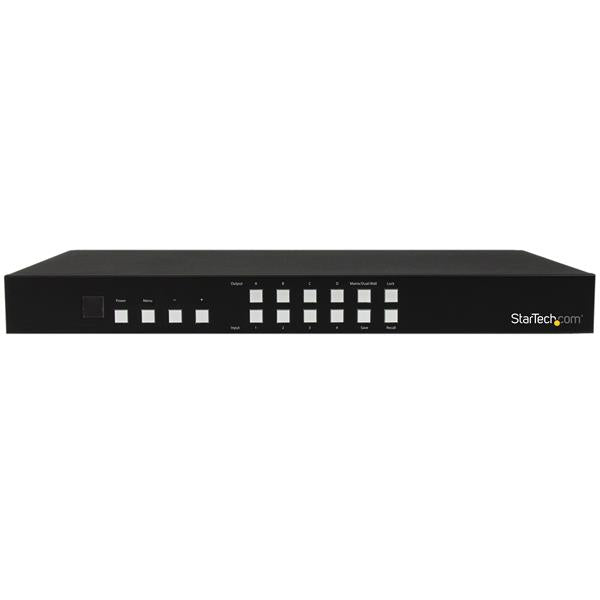 StarTech.com Switch Conmutador Matrix HDMI 4x4 con Multivisor Videowall o Imagen e Imagen PAP conmutadores de vídeo HDMI 8 4 4