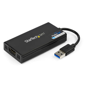 StarTech.com Adaptador Gráfico Externo USB 3.0 a HDMI - UltraHD 4K 30Hz - Certificado DisplayLink - Conversor USB-A a HDMI para Monitor - Tarjeta Gráfica Externa de Vídeo - Mac y Windows adaptadores gráficos usb USB tipo A Macho 3.2 Gen 1 (3.1 Gen 1) Si