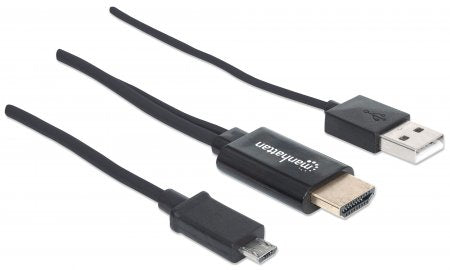 Manhattan 151498 Cable Derecho Derecho 1,5 m HDMI tipo A (Estándar)