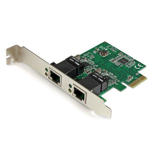 StarTech.com Adaptador Tarjeta de Red NIC PCI Express PCI-E de 2 Puertos Ethernet Gigabit RJ45 tarjetas de red Alámbrico PCI Express Ethernet 2