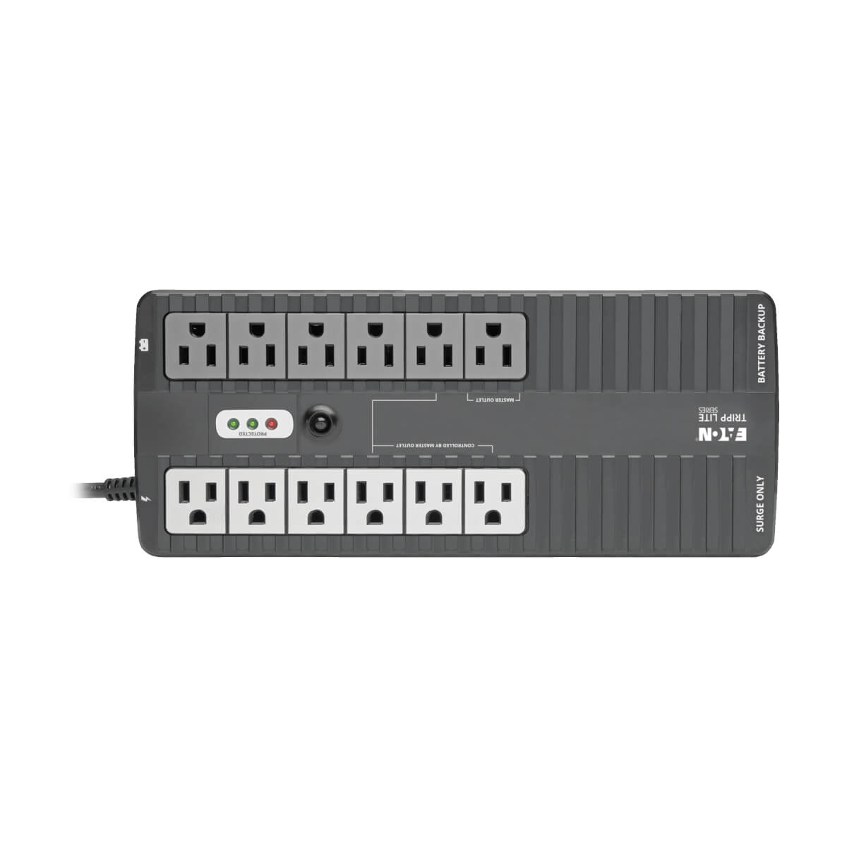 Tripp Lite ECO750UPS UPS Standby de 750VA 450W - 12 Tomacorrientes NEMA 5-15R, 120V, 50Hz / 60Hz, Clavija 5-15P, ENERGY