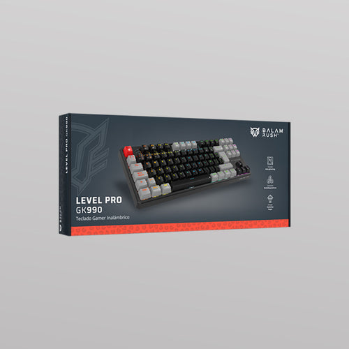 Teclado Gaming Balam Rush GK990, Retroiluminación RGB, 104 Teclas Anti-ghosting, Reposamuñecas Desmontable