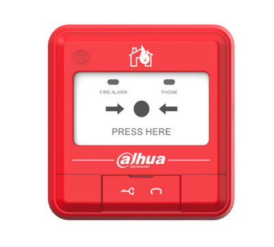 Dahua Technology DHI-HY-C121 pulsadores de alarma contra incendios Alámbrico Rojo CC 16 - 28 V